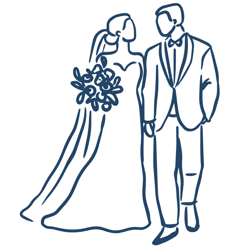 entrada de los novios